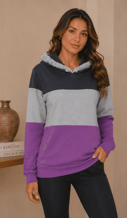 BLUSA FEMININA MOLETOM CAPUZ C/ PELO