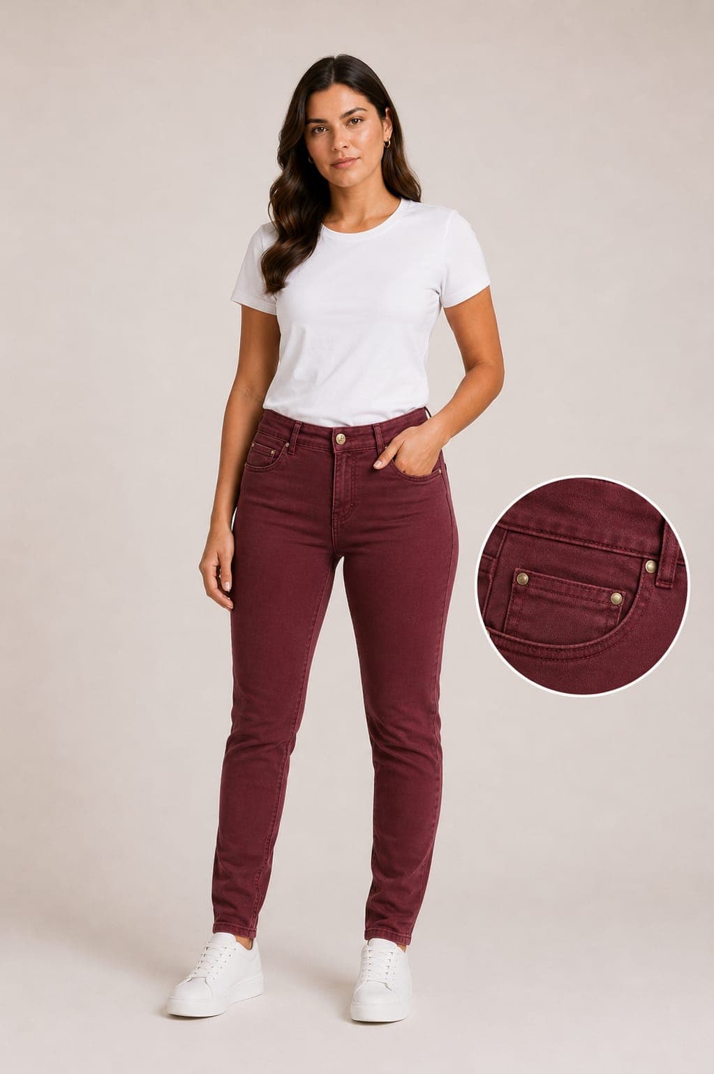 CALÇA FEMININA CIGARRETE LEVANTA BUMBUM